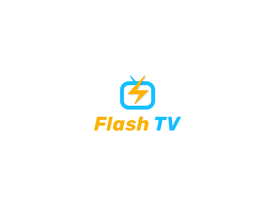 Flash TV animation brand branding combination company design flash graphic graphic design grid icon illustration logo motion graphics simple tv typography ui ux vector