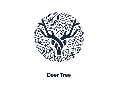 Deer Tree art awesome brand branding company deer design designer dualmeaning graphic icon illustration inspiration logo tree vector