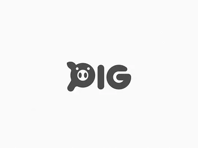 Pig animal art awesome brand branding company design designer dualmeaning graphic icon illustration inspiration logo pig typography vector