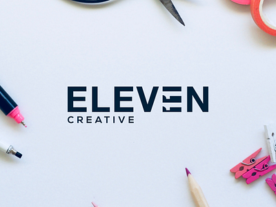 Eleven Creative art awesome brand branding company creative design designer dualmeaning eleven graphic hidden meaning icon illustration inspiration logo typography vector