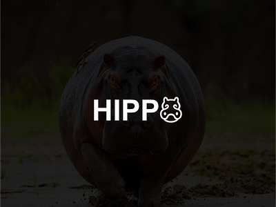 Hippo animal art awesome brand branding company design designer dualmeaning graphic hippo icon illustration inspiration logo typography vector