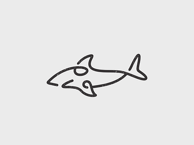 Monoline Shark Logo animal art awesome brand branding company design designer graphic icon illustration inspiration logo logotype monogram monoline shark typography vector