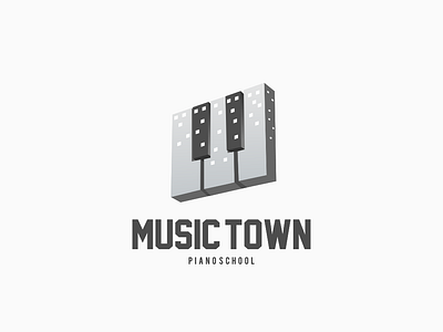 Music Town art awesome brand branding company design designer dualmeaning graphic icon illustration inspiration logo logotype monogram music town vector