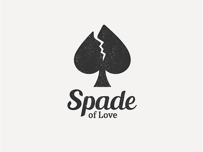 Spade Of Love art awesome brand branding company design designer dualmeaning graphic hidden meaning icon illustration inspiration logo love monogram spade typography vector wordmark