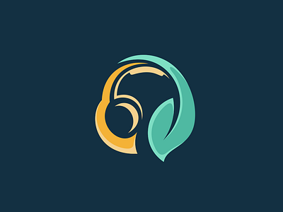 Headset Leaf Logo