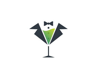 Tuxedo Cocktail art awesome brand branding cocktail company design designer dualmeaning graphic hidden meaning icon illustration inspiration logo logotype monogram tuxedo typography vector