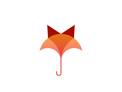 Umbrella Fox animal art awesome brand branding company design designer dualmeaning fox fox logo graphic hidden meaning icon illustration inspiration logo monogram umbrella vector