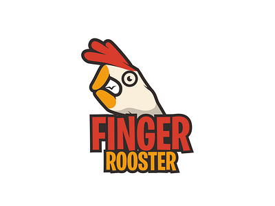 Finger Rooster animal awesome brand branding cartoon company design designer dualmeaning finger finger logo graphic hidden meaning icon illustration logo rooster rooster logo typography vector