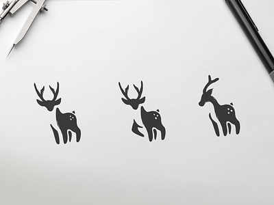 Deer Logo Exploration animal art awesome brand branding company deer deer illustration deer logo design designer graphic hidden meaning icon illustration inspiration logo monogram sketch vector