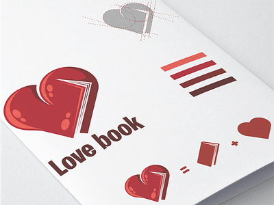 Love Book Logo Combination awesome book book logo brand branding company design designer dualmeaning graphic hidden meaning icon illustration inspiration logo logo combination love love logo monogram vector