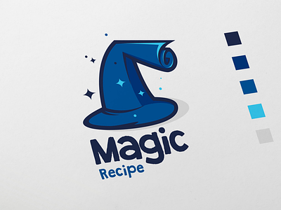 Magic Recipe Logo app awesome brand branding company design designer dualmeaning graphic icon illustration inspiration logo magic magic logo recipe recipe logo vector wizard wizard logo