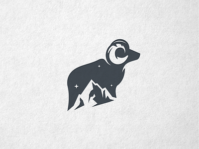 Goat Mountain Logo animal awesome brand branding company design designer dualmeaning goat goat logo graphic hidden meaning icon illustration inspiration logo mountain mountain logo vector