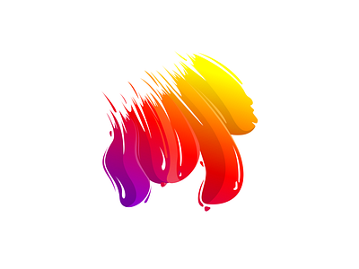 Brush Kingkong animal app awesome brand branding brush company design designer dualmeaning gorilla gorilla logo graphic icon illustration inspiration kingkong logo painting vector