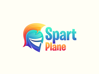 SpartPlane app art awesome brand branding company design designer dualmeaning graphic hidden meaning icon illustration inspiration logo paper plane paper plane logo spartan spartan logo vector