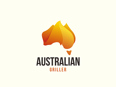 Australian Griller art australia australian awesome brand branding company design designer dualmeaning fire graphic griller hidden meaning icon illustration inspiration logo monogram vector