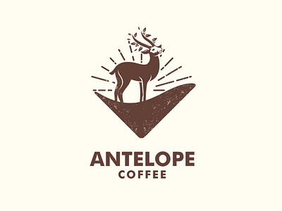 Antelope Coffee animal antelope antelope logo art awesome brand branding coffee design designer dualmeaning graphic icon illustration inspiration logo vector vintage