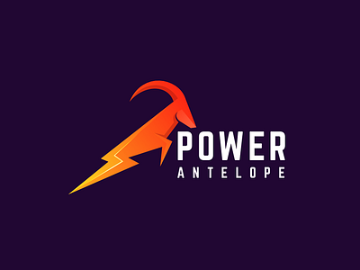 Power Antelope Logo Combination