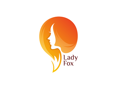 Lady Fox animal app awesome brand branding company design designer dualmeaning fox fox logo graphic hidden meaning icon illustration inspiration lady logo negative space vector