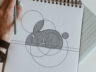 Rabbbit Logo Process animal app art awesome brand branding company design designer graphic gridsystem icon illustration inspiration logo logo process monogram rabbit rabbit logo vector