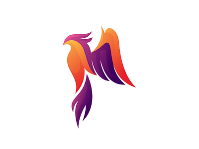 Phoenix animal art awesome brand branding colorful company design designer dualmeaning garagephic studio graphic icon illustration inspiration logo monogram phoenix phoenix logo vector