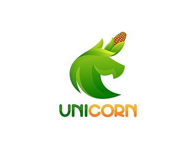 Unicorn animal brand branding combination corn design designer dualmeaning garagephic studio graphic horse horse logo icon illustration logo unicorn unicorn logo vector