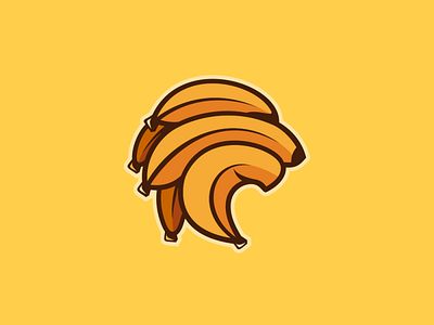 BananaLion Logo animal animal logo banana banana logo brand branding company design designer fruit fruit logo garagephic studio graphic icon illustration inspiration lion lion logo logo vector