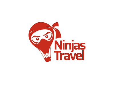 NINJA TRAVEL lOGO CONCEPT