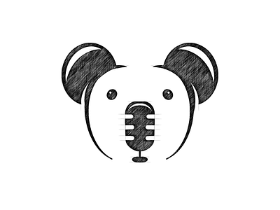 Song by Koala animal brand branding design designer dualmeaning garagephic studio graphic head icon illustration koala logo logo mascot microphone music negative space negative space logo song vector