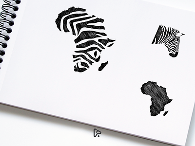African Zebra Logo Design