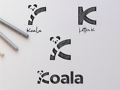 Koala Logo Design (SOLD OUT) animal brand branding design designer dual meaning garagephic studio graphic icon illustration inspiration k logo koala koala logo letter k logo negative space negative space logo vector