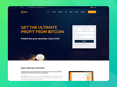 BTC Web Design app design bitcoin exchange bitcoin services bitcoin wallet branding btc design design icon illustration landing page design ui design ux design ux research web design