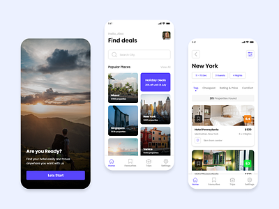 Hotel App Design