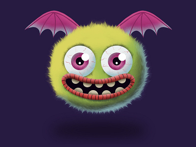 Little Monster challenge creature halloween horror illustration monster procreate scary spooky weeklywarmup