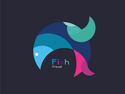 Fish Visual animation branding design icon illustration logo