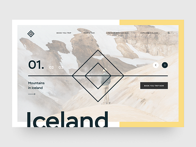 Iceland clean creative design figma flat minimal photoshop typography ui uidesign uidesigner ux uxuidesign web webdesign website