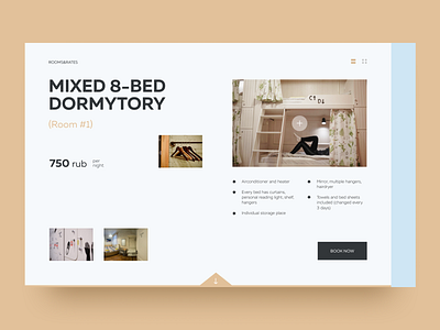 Hostel "goodmood" clean creative design figma flat minimal photoshop ui uidesign uidesigner ux uxuidesign web webdesign website