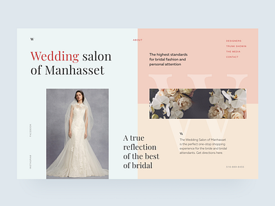 Wedding salon clean creative design figma flat minimal photoshop ui uidesign uidesigner ux uxuidesign web webdesign