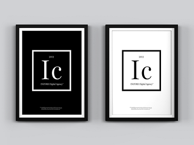 Ic - Chemical Element Poster chemical chemical element digital agency ic incore poster print