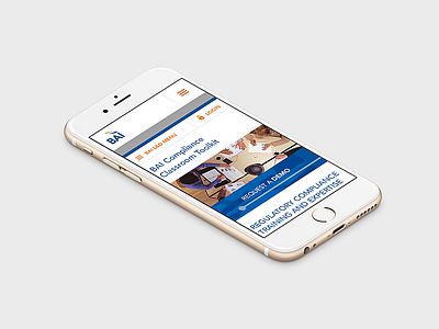 RWD for Compliance Training Company incore iphone mobile redesign responsive rwd ui user interface ux