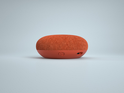 Google Home Mini - Red c4d google lighting modeling octane textures