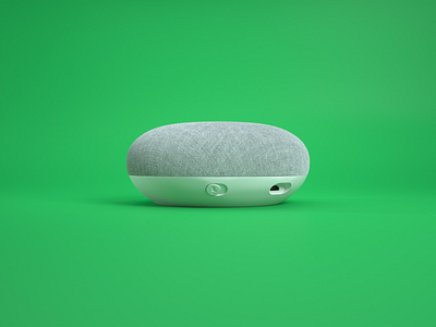 Google Home Mini - White c4d google lighting modeling octane textures