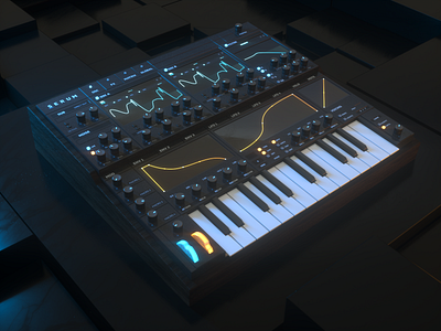 Xfer Records Serum - Analog Series analog audio c4d digital modeling octane product visualization synthesizer textures