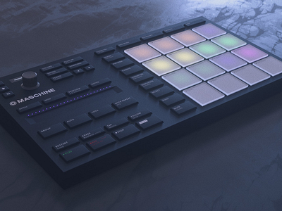 Maschine Mikro - Personal Project cinema 4d design lighting octane product render texture visualization