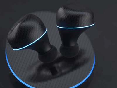 UI / UX Exploration - Earbud App 3d animation app design cinema4d modeling octane ui ux