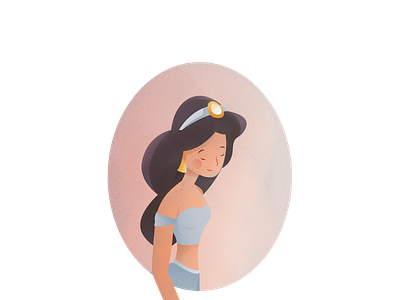 Princess Jasmine character design gesture girls illustration vector vector art