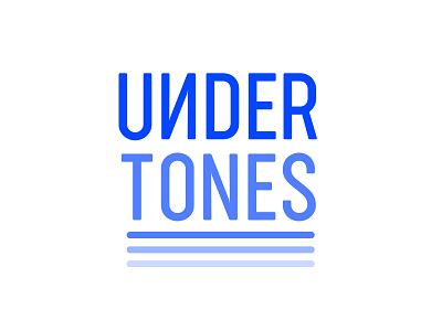 Logo design Undertones branding design graphicdesign illustration logo typography