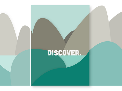 Discover the world design discover dribbble illustration poster typography