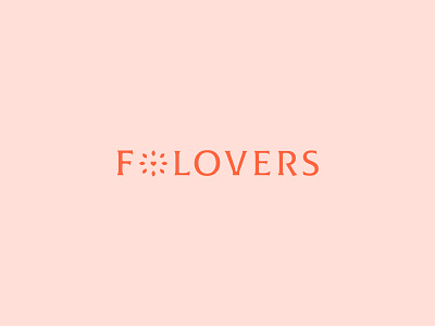 flovers logotype branding design logo typography