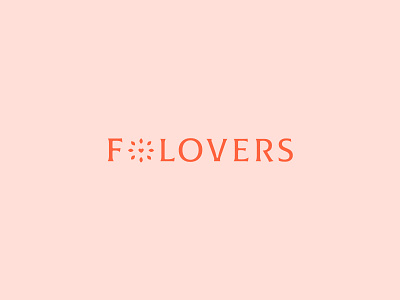 flovers logotype branding design logo typography