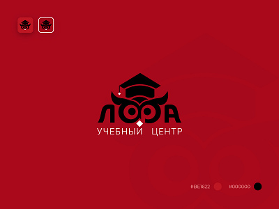 LORA school branding design identity logo logotype owl